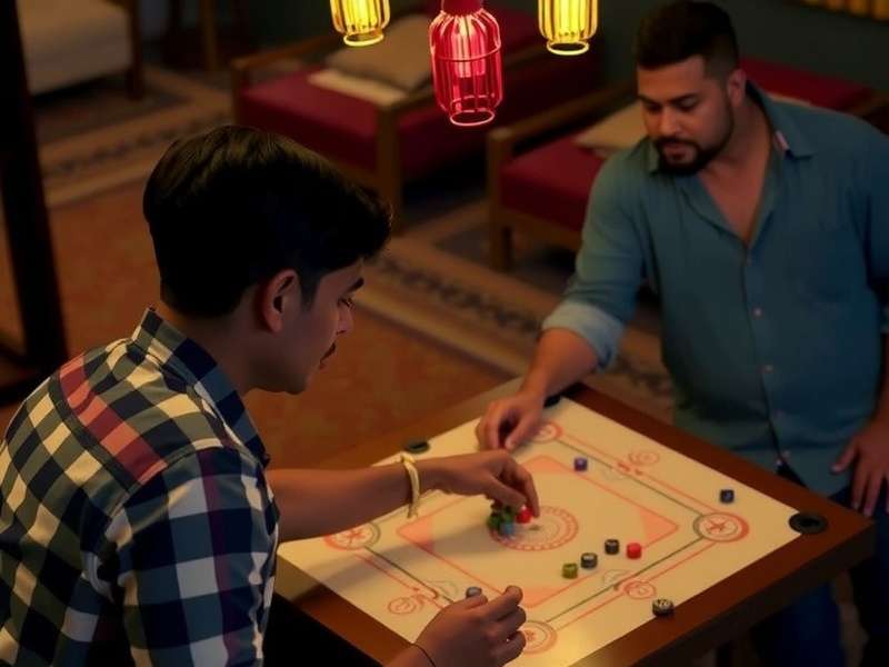 Carrom Universe - Popular Indian YouTube Channels Indian YouTuber recording Carrom Universe gameplay